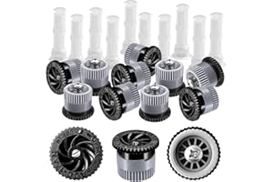 HolyMaji 10 Pieces Variable Arc Nozzle, Replacement Pop-up Sprinkler Heads Compatible with Hunter, RainBird, Orbit High Efficiency Pop Up Sprinklers for Garden Lawn Irrigation (17AN)