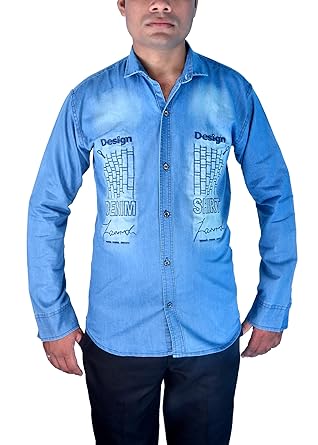 sky blue shirt jeans