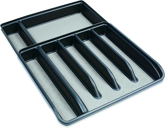 Rubbermaid NoSlip Silverware Expandable Cutlery Tray