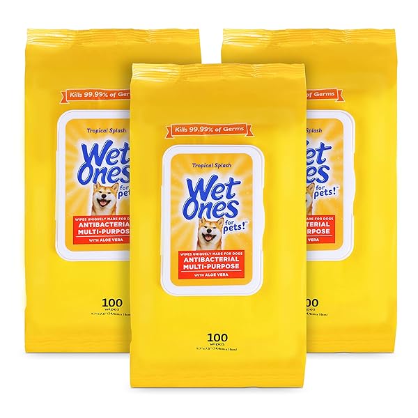 WET ONES FOR PETS MULTIPURPOSE DOG WIPES WITH...