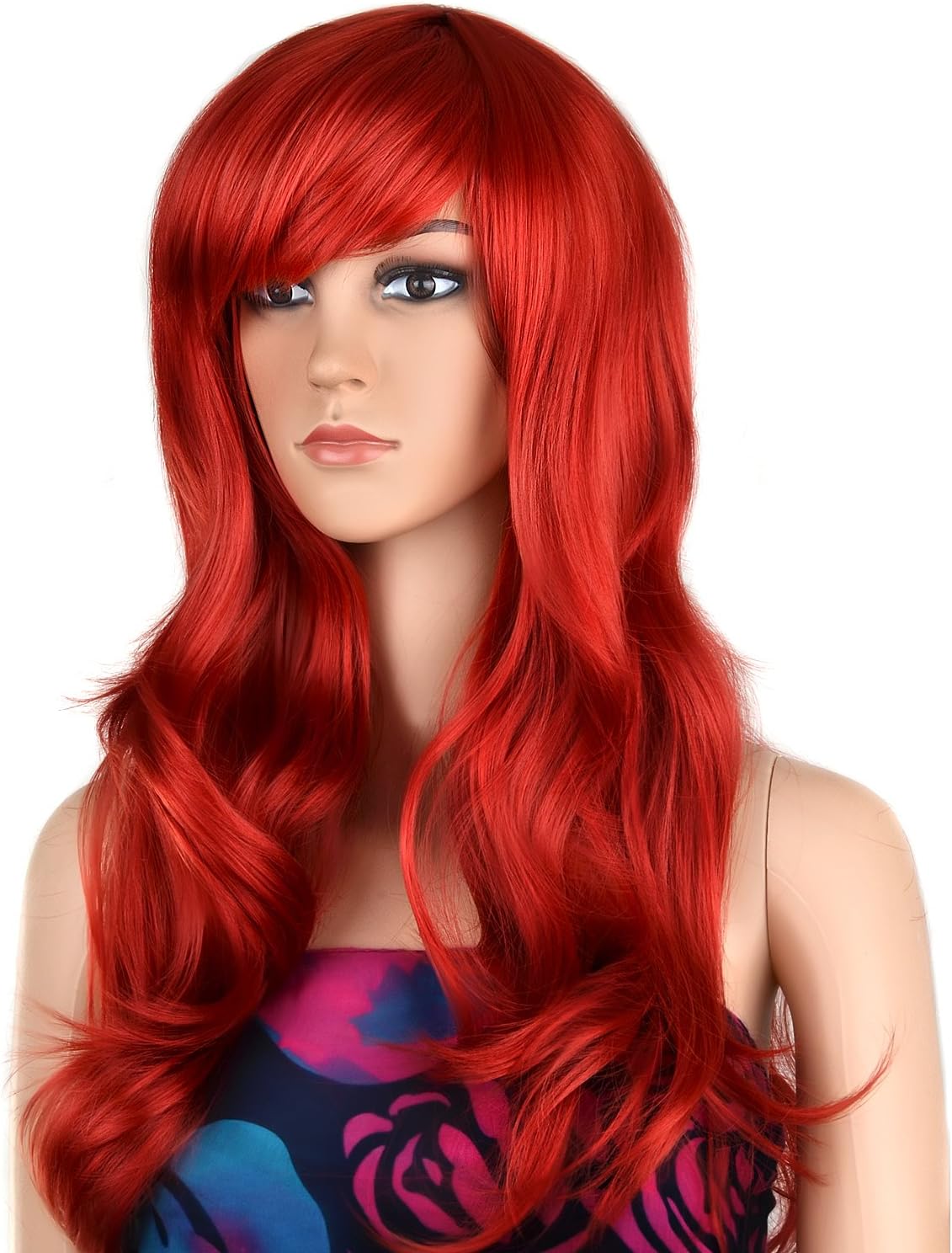 Ecvtop Wigs 28 inch Wavy Curly Cosplay Wig Attractive Women Long Curly Wigs