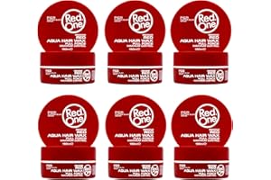RedOne Aqua Hair Wax Maximum Hold Full Force Hair Gel, 150ml (6 pack) RED