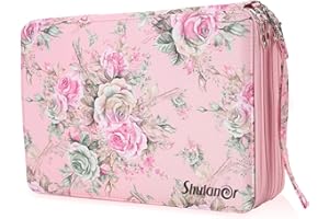 Shulaner Zipper Pencil Case Large Capacity Oxford Pencil Case