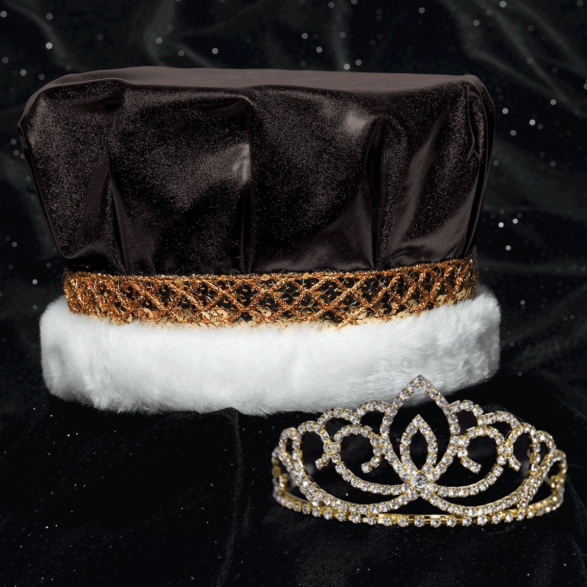 Metallic Crown and Gold Sasha Tiara Royalty Set