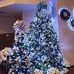 JMEXSUSS 250 LED White Christmas String