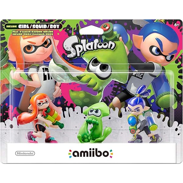 Nintendo Switch - amiibo Splatoon2 シオカラーズ イカ ガール ボーイ Amazon.com: amiibo Splatoon2 Squid Boy Girl set Japan