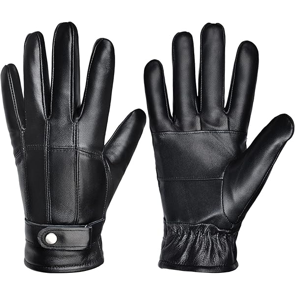 UGG Men's 3 Point Genuine Leather Gloves with Microfur Lining and