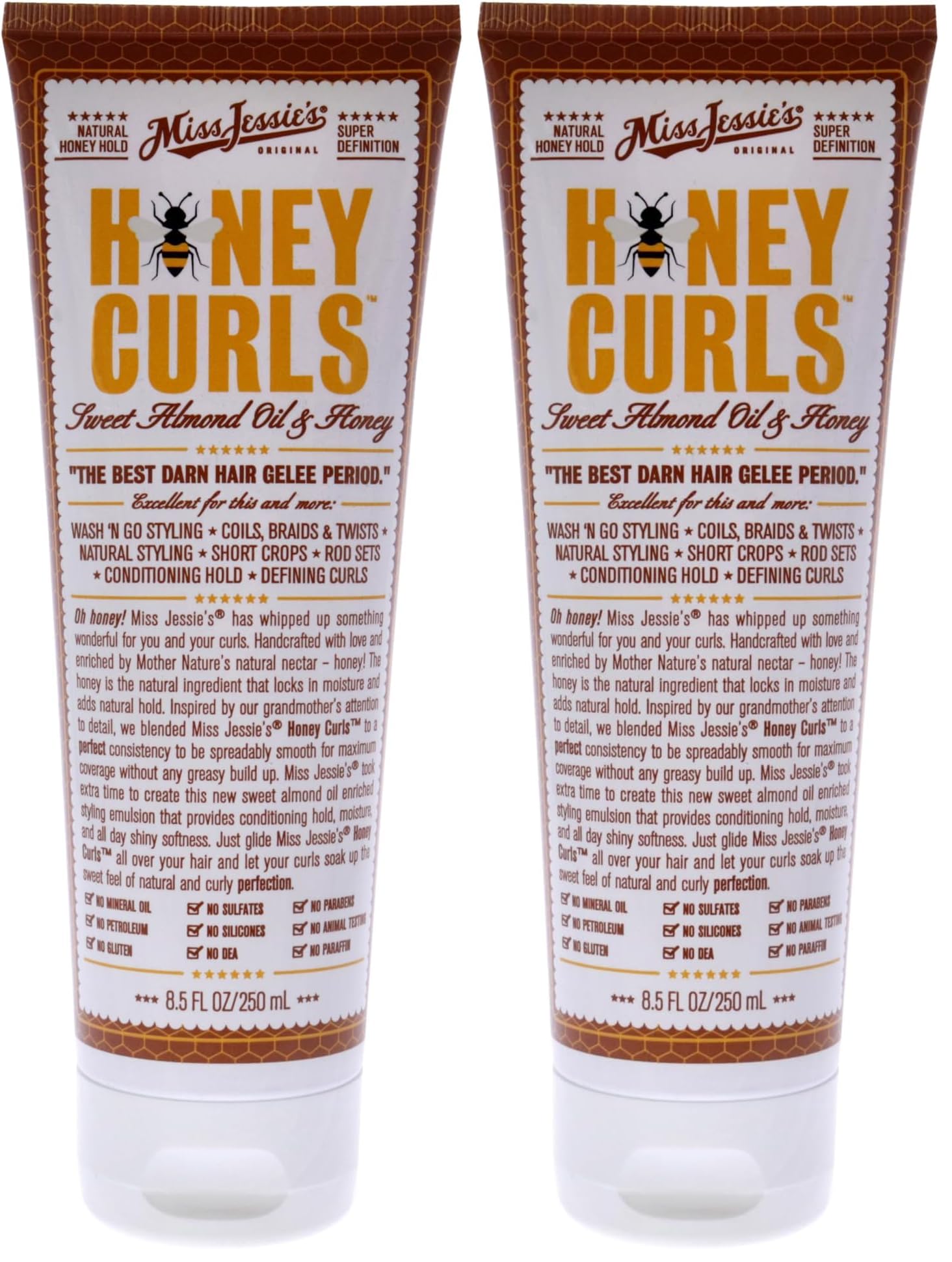 Miss Jessie's Honey Curls Unisex Emulsion 8.5 oz (Pack of 2) Image
