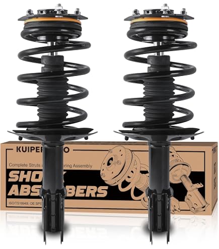 Pair Of Front Strut Assemblies For 2006-2011 Buick Lucerne & Cadillac DTS - Coil Spring Included