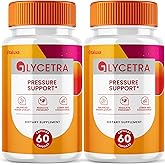 (2 Pack) Glycetra Capsules, Glycetra Blood Support Supplement Advanced Formula Premium Blend All Natural Balance Flow, Glicetra Pills Maximum Strength Glycogen Support Health Wellness Review (120 Ct)