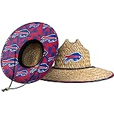 NFL Team Logo Americana Floral Lifeguard Beach Straw Sun Hat