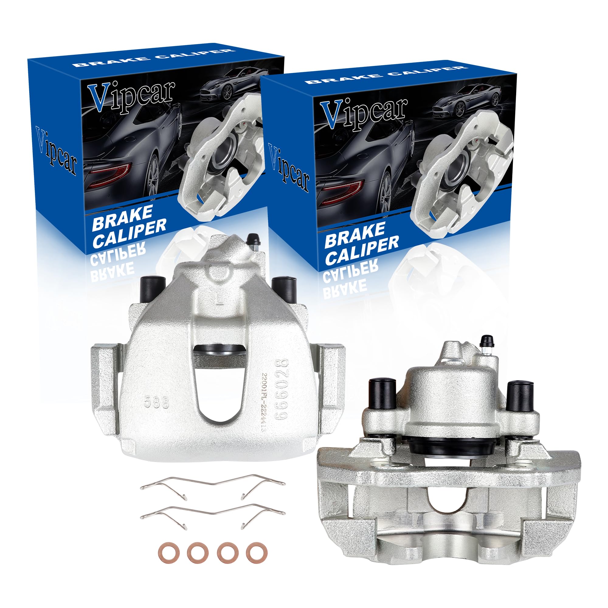 Photo 1 of *Heavy* Pair of Front Brake Calipers for FORD FOCUS 2004 2005 2006 2007 Front Left and Front Right Focus Disc Brake Calipers with Brackets Assembly 18B4948/18B4949