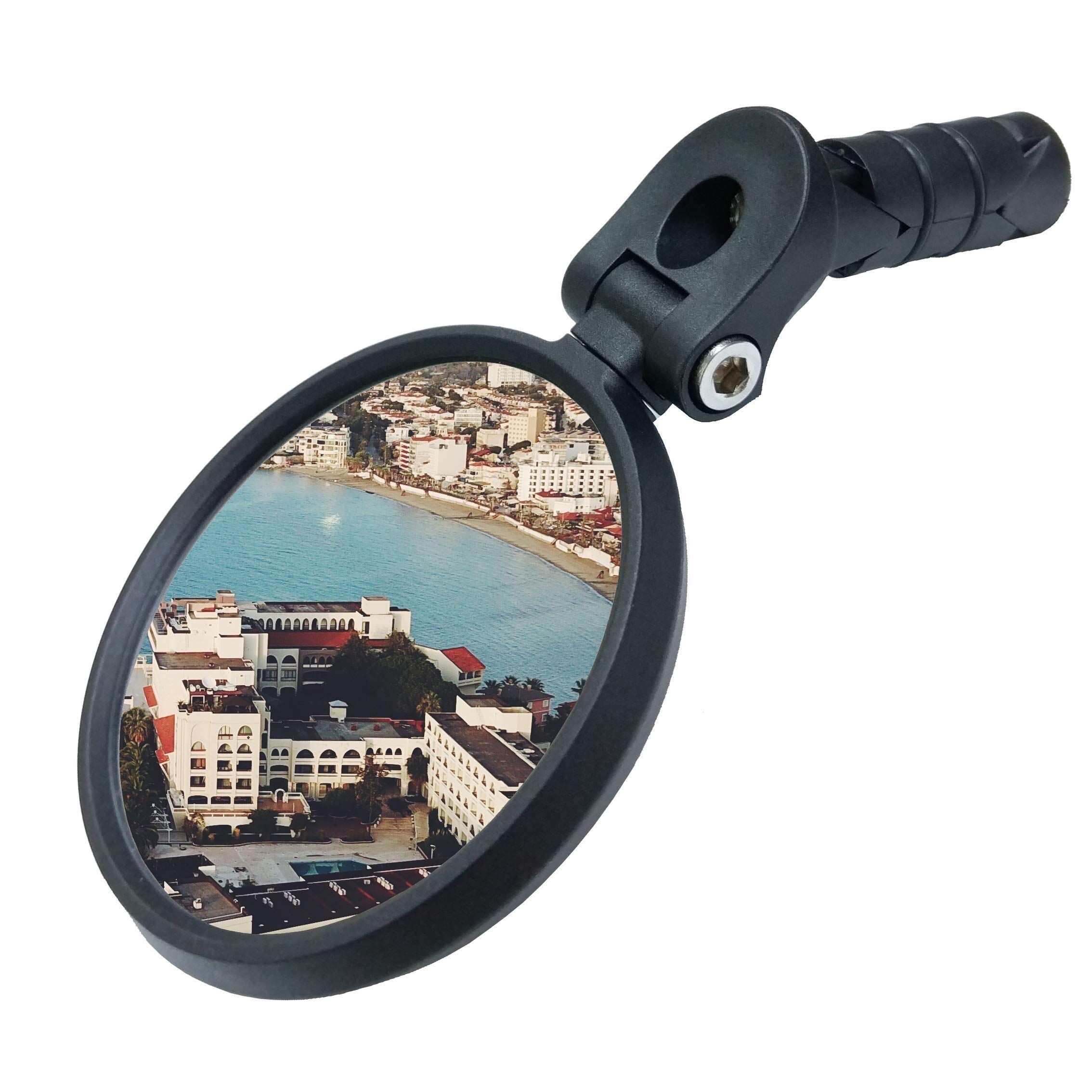 Photo 1 of Bar End Bike Mirror [Upgraded Version] Scratch Resistant Glass Lens,HD,Safe Rearview Mirror (Silver) ME-001S