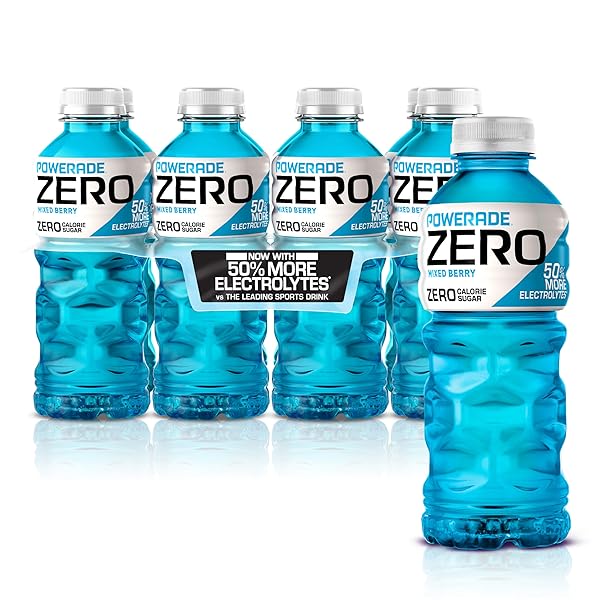 POWERADE ZERO MIXED BERRY BOTTLES, 20 FL OZ, 8 PACK