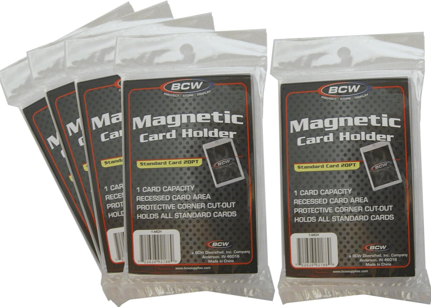 BCW (5) Trading Card Holder 20 Pt. Thick Brand