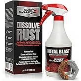 Metal Blast - Rust Remover for Metal, Etching Prep &amp; Cleaner, 24oz | Rust Remover, Metal Prep, Removes Grease &amp; Contaminants, Improves Paint Adhesion, Helps Prevent Flash Rust, 24 Oz