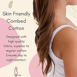 Feathers Girls Solid White Tagless Cami Super Soft