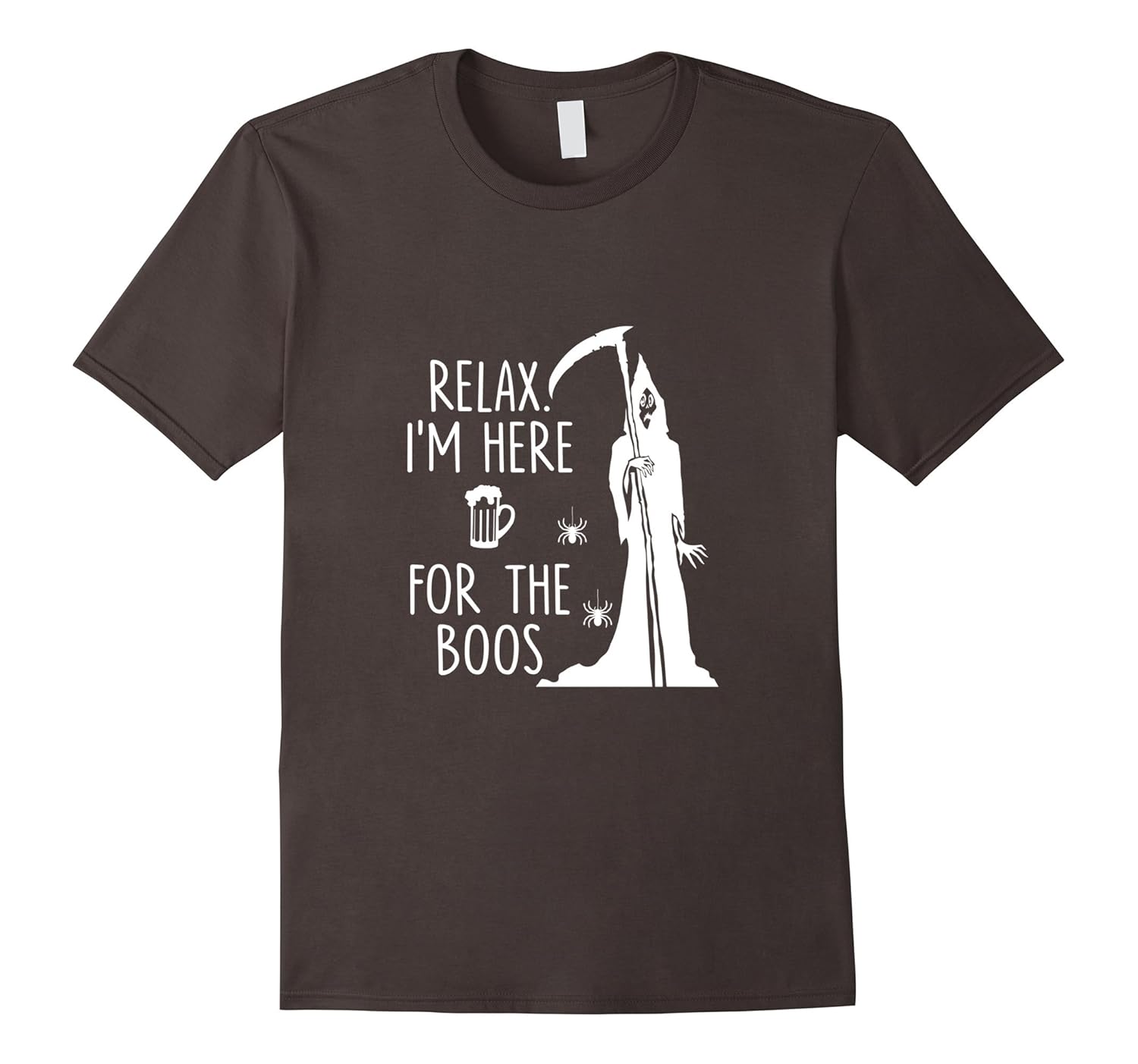 Adult Halloween Beer Quote Shirt-Rose