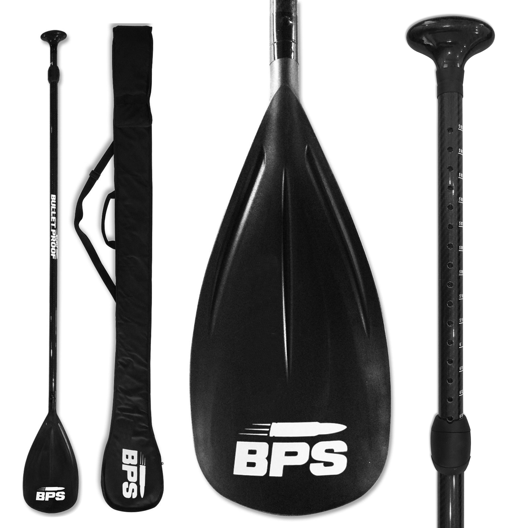 NEW BPS Adjustable 2PIECE Carbon Fiber SUP Paddleboarding Paddle w