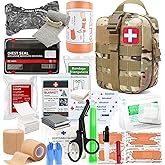 VVIITOP IFAK Kit Trauma Kit Military Medical First Aid Kits Bleeding Contral Emergency Survival Bug Out Bag for Camping Gear Supplies Hiking (Camouflage)