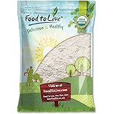 Food to Live Organic Hulled Buckwheat Flour, 8 Pounds Non-GMO, Finely Milled Raw Groats, Kosher, Vegan Powder. Good Source of Fiber, Protein. Wheat Flour Substitute. Great for Pancakes, Noodles