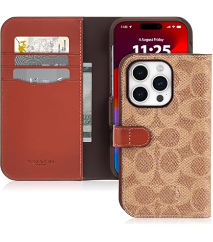 Amazon.com: Coach Signature Canvas Two Piece Detachable Wallet