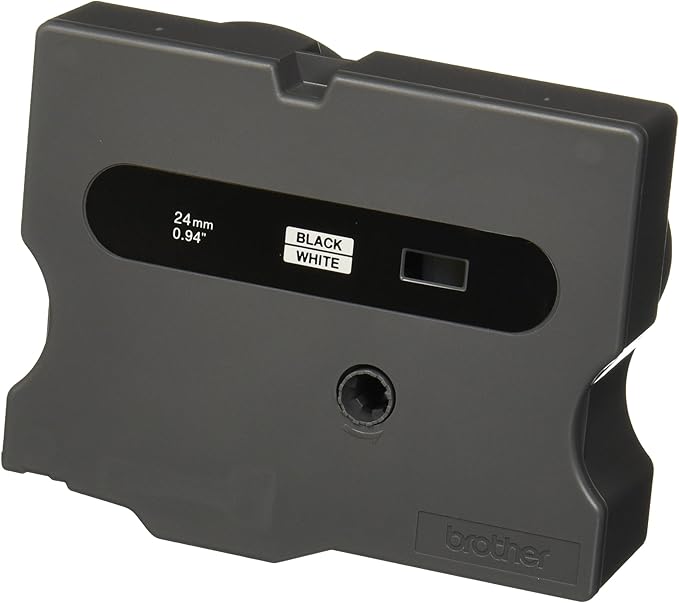 Brother PTouch TX2511 Tape Cassette 50' x 1" Black On White For Use