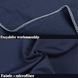 NTBAY 2 Pack 100% Brushed Microfiber Pillowcases 50x90 Navy view 2