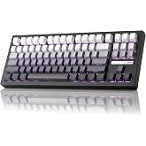 ZORNHER ZH870 Wireless Mechanical Gaming Keyboard,80% Black Custom Creamy Sound Keyboard with Shine Through PBT Keycaps,Pre-lubed Linear Switches,Hot-Swappable,RGB Backlit,2.4GHz/USB-C/BT5.0