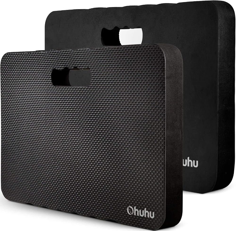 Ohuhu Garden Kneeling Pad 2 Pack Thick EVA Foam Knee Cushions 42x26x4 cm