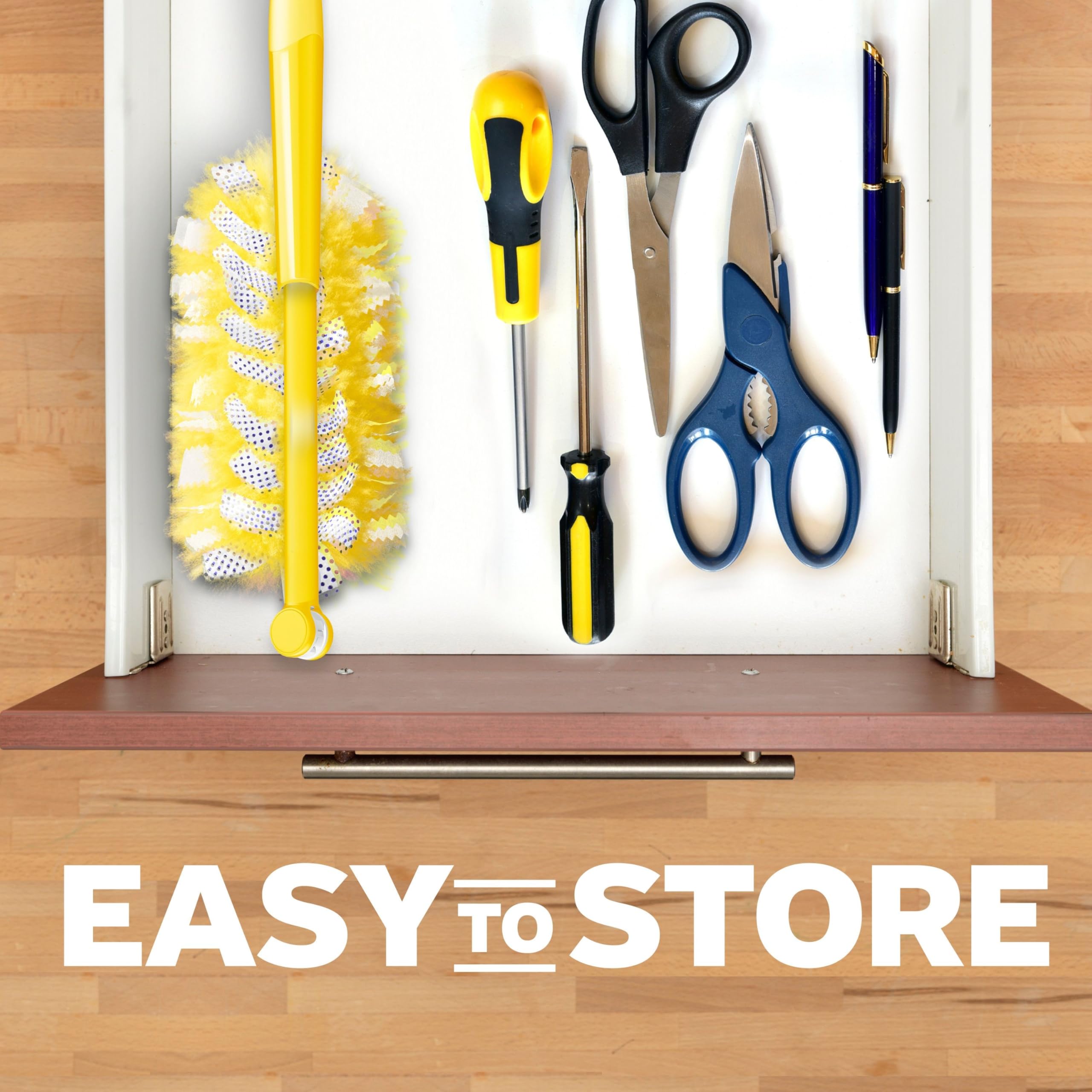 Swiffer Duster Heavy Duty 3 ft Extendable Handle Starter Kit with 3 Refills