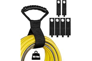 Extension Cord Organizer 7 Pcs - Adjustable Garage Organization Straps with Buckles, Heavy Duty Storage Solution for Hanging 