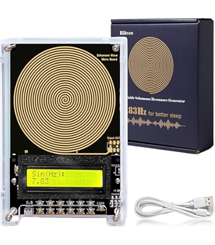 Generador De Onda Schumann 7.83 Hz – Resonador De Frecuencia Ajustable (0.01~100kHz) Para Mejorar El Sueño Y Relajación