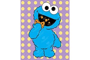 DIAMOND ART CLUB Sesame Street Cookie Monster Canvas Diamond Painting Kit, Round 5D Diamond Art for Adults and Kids, 9" x 11" (22.7 x 27.7 cm)