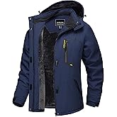 TACVASEN Women's Winter Jacket Waterproof Ski Jackets Snow Coat Warm Fleece Rain Jacket with Hood Windbreaker
