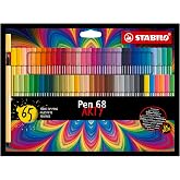 STABILO premium felttip pen Pen 68 | ARTY, pack of 65