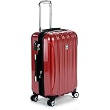 DELSEY Paris Helium Aero Hardside Expandable Luggage with Spinner Wheels, Brick Red, Carry-On 21 Inch