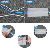 WILLBOND Cable Floor Cover 4in x 10ft Gray Nylon Protective Rope Cable Protector view 4