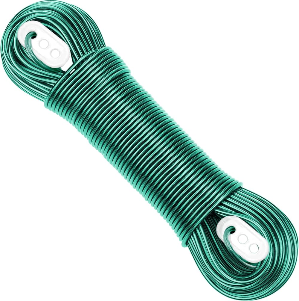 Smith's The Strongest Steel Washing Line Green 10m Lifetime Guarantee