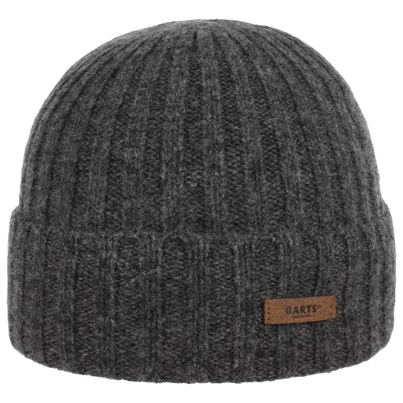 Barts Haakon Beanie Hat with Cuff Knit Winter (One Size - Anthracite)