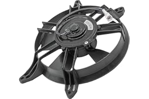 Caltric Radiator Cooling Fan Blowing Assembly Compatible with Yamaha Grizzly 700 YFM700 2015-2023