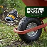 ZENO 2x 10" Wheelbarrow Wheels Pneumatic Set 3.50-4 Garden Trolley Trailer Truck view 7