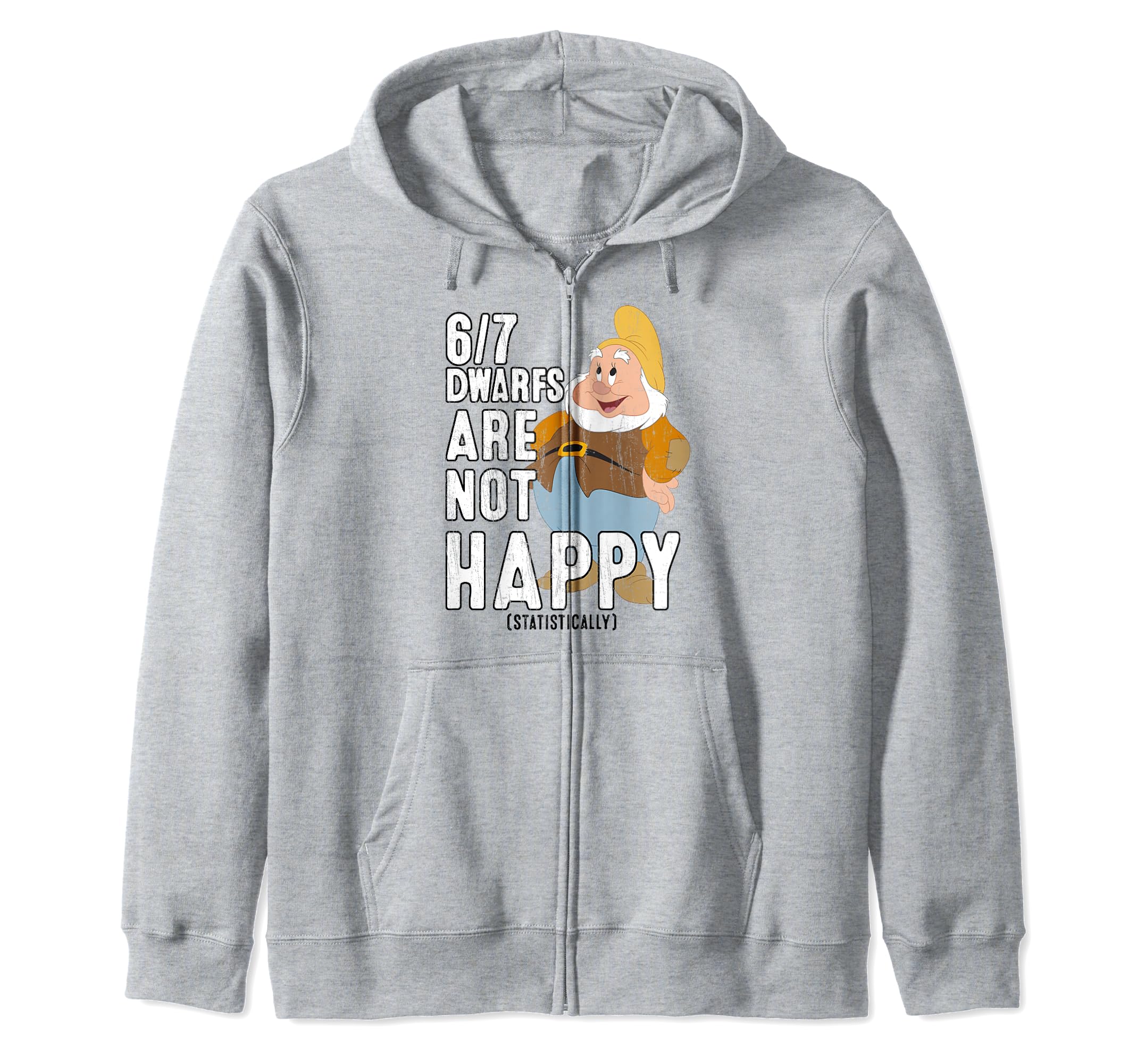 Disney Snow White Not Happy Dwarfs Zip Hoodie