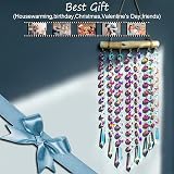 HDCRYSTALGIFTS 13" Crystal Sun Catcher Rainbow Maker Prisms Wind Chime view 6