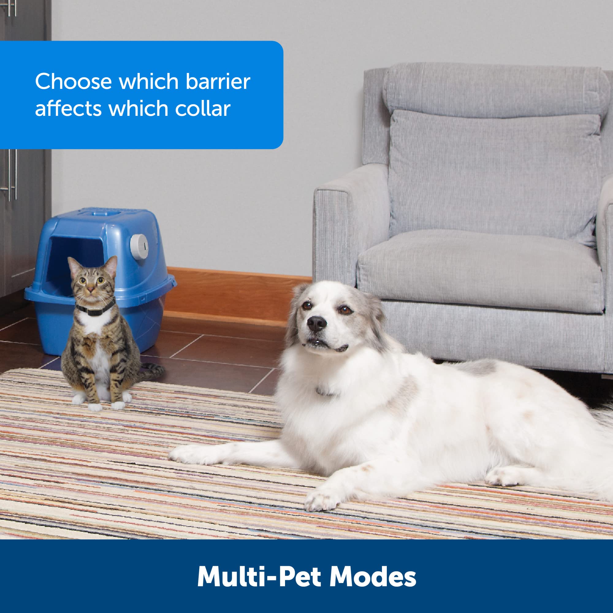 PetSafe Pawz Away Indoor Wireless Pet Barrier, Electric Training System for Dogs & Cats with Receiver Collar