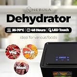 Nebula Food Dehydrator Bundle 400W 6 Stainless Trays Digital LED Touch view 5