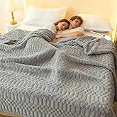 Eastsora Heated Blanket Full,Electric Flannel Blanket,Heating Blanket with ETL & FCC & 12 Heating Levels & Auto Shut Off,Machine Washable -74"x84"