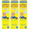 Boudreaux's Butt Paste Original Diaper Rash Cream, Ointment for Baby, 4 oz Tube, 3 Pack