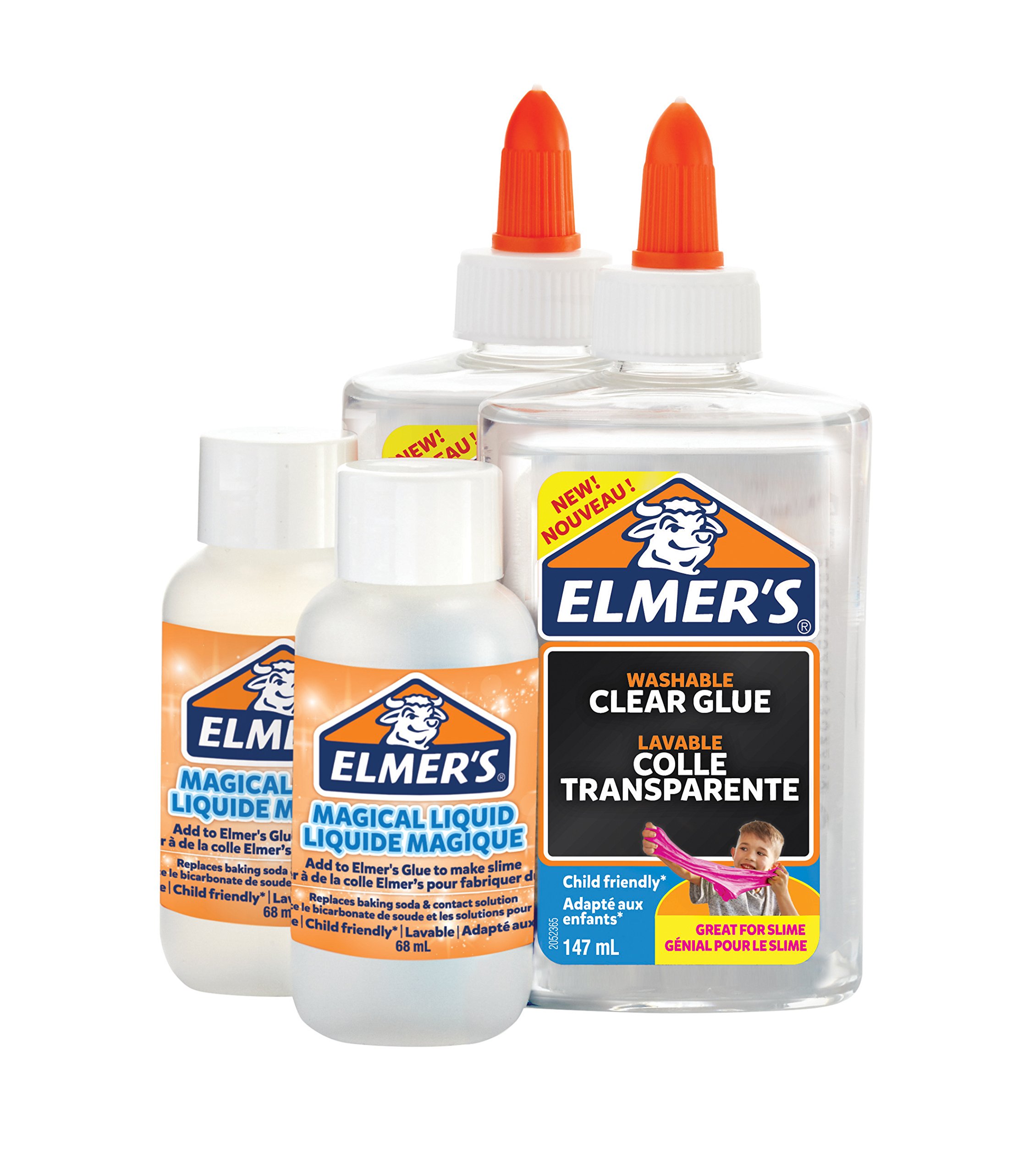 Elmer's Glue Slime Starter Kit, Clear Glue, Glitter Glue Pens and