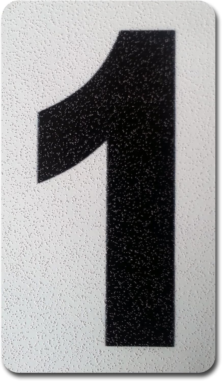 Individual Peel & Stick, Reflective Aluminum Numbers/Letters, 4 inch (1